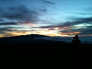 Sunset on Saddle Road, Hawaii