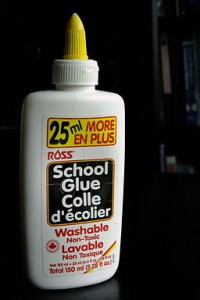 Bottle of school glue