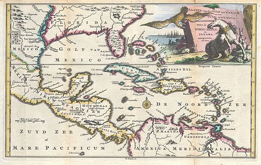 Antique map of Florida