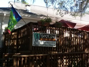 Exterior of Black Dog Cafe in Tallahassee by Judy K. Walker