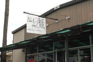 Exterior of All Saints Cafe, from Tallahassee Downtown