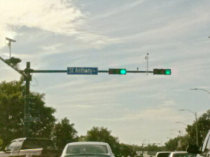 Sign for St Anthony St in New Orleans by Judy K. Walker