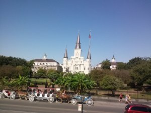 Jackson Square in New Orleans on a sunny day by Judy K. Walker