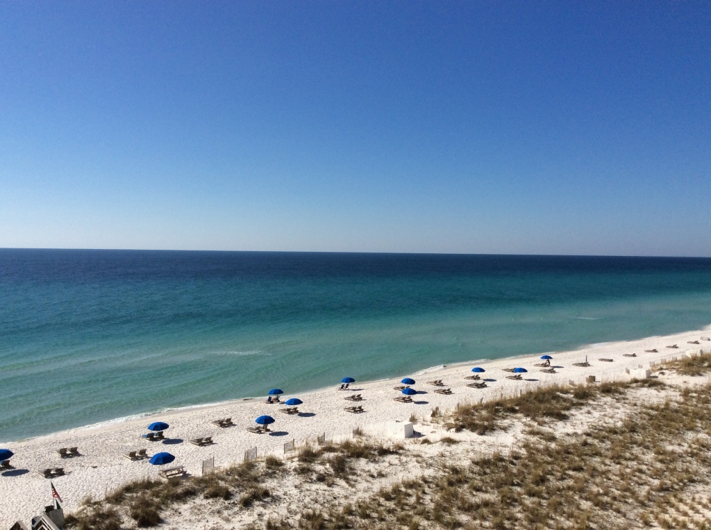 Beach behind Margaritaville Hotel, Pensacola Beach, FL by Judy K. Walker