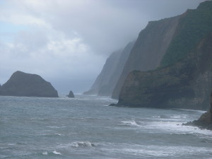 View from Pololu Valley, HI, by Judy K. Walker