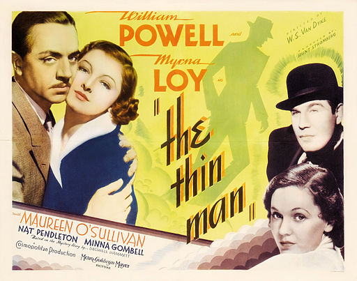 Poster from the movie, The Thin Man, by MGM via wikimedia commons