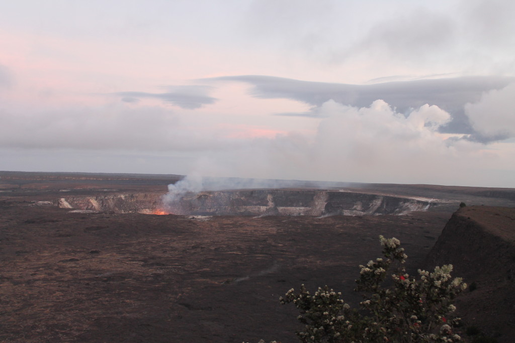 Another view of Halema‘uma‘u Crater from trail by Judy K. Walker