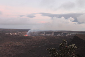 Another view of Halema‘uma‘u Crater from trail by Judy K. Walker