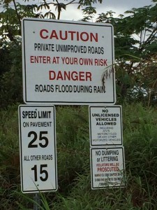 Puna, Hawaii, road sign by Paul Normann