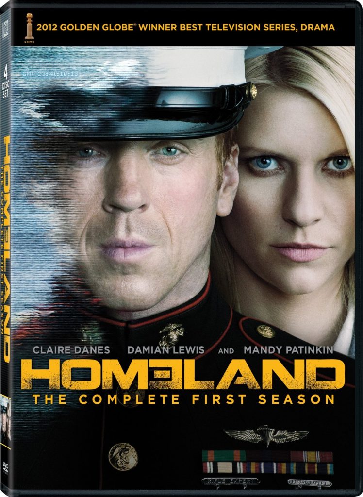 The DVD cover for Homeland Season One from Amazon