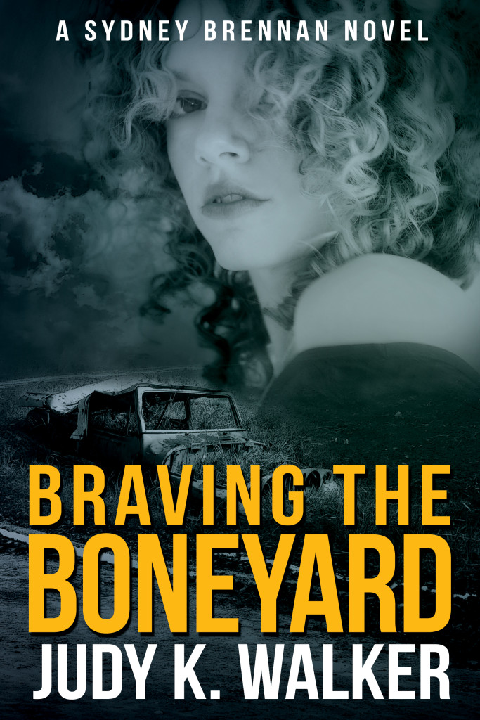 Cover image for ebook "Braving the Boneyard," the fifth book in the Sydney Brennan Mysteries