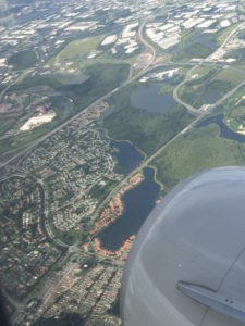 View of Orlando on approach by Judy K. Walker