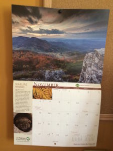 Calendar with picture of WV by Judy K. Walker