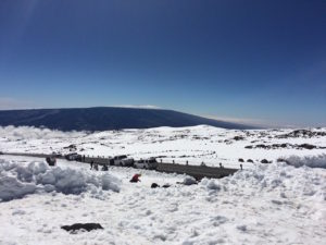 Mauna Kea snowy hike by Judy K. Walker