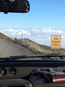 Mauna Kea road sign by Judy K. Walker