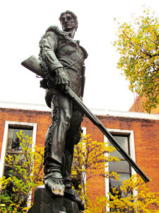 WVU Mountaineer statue by Donald De Lue via Wikimedia Commons