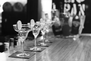 Empty margarita glasses on a bar by LeeRoy from stocksnap.io