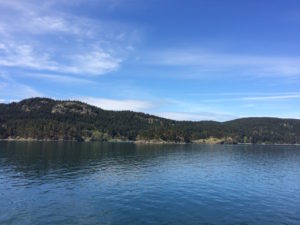Another island view from Anacortes ferry by Judy K. Walker