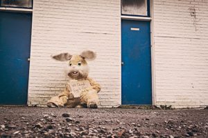 Person in bunny costume will work for food