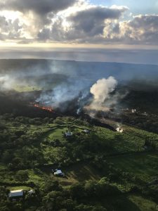 Hawaii Fissure 17 early on May 14, 2018, by USGS [public domain]