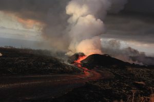 Kīlauea Volcano Fissure 8 on June 30, 2018, by USGS Hawaiian Volcano Observatory (HVO)