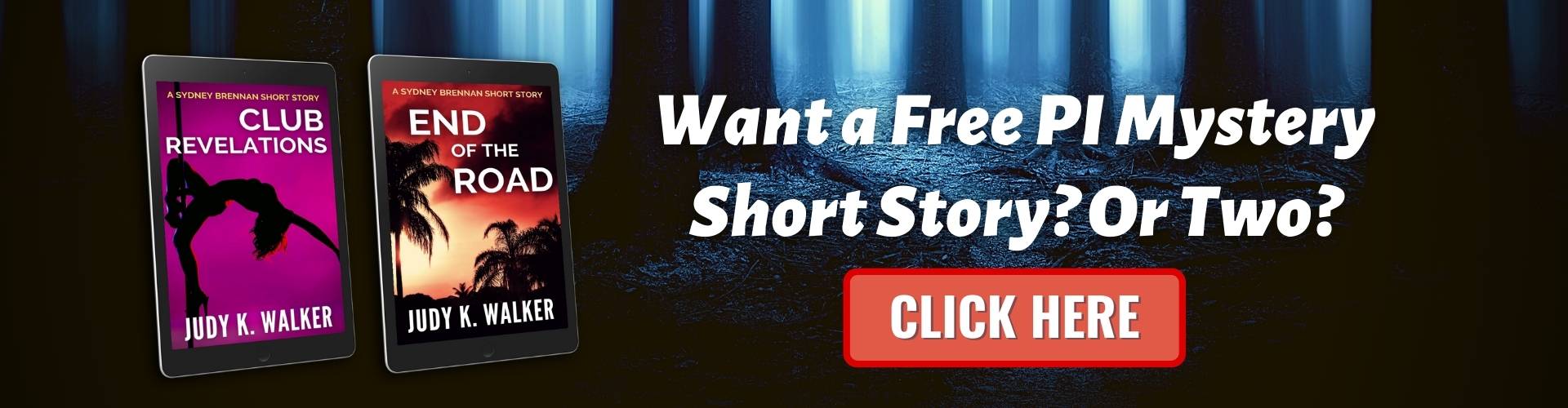 Free Stories Offer with Dark Forest Background